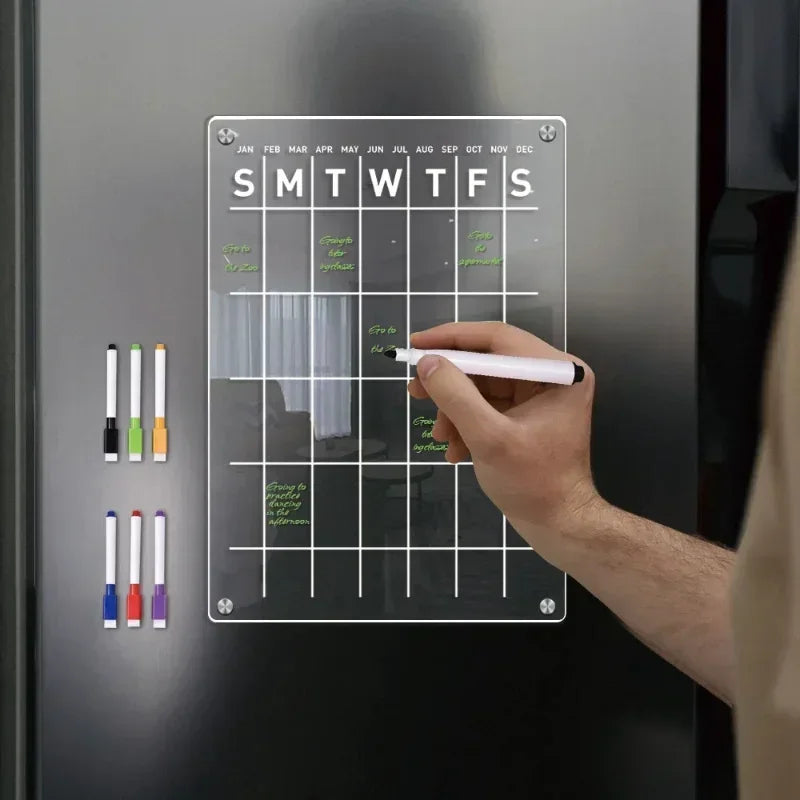 Fridge Magnet Acrylic Calendar, Weekly Planner