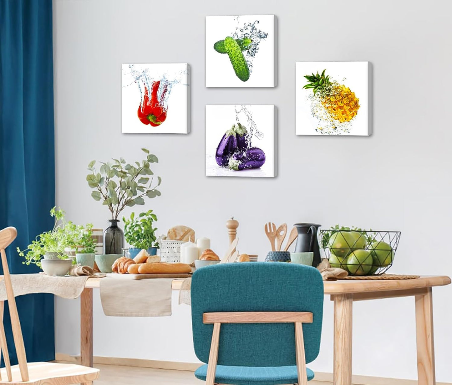 Colorful Fresh Vegetables Canvas Wall Art Prints