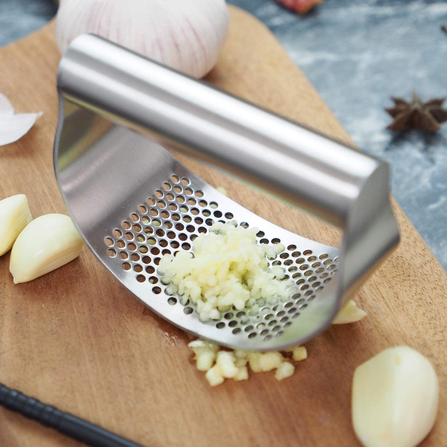 Stainless Steel Garlic Press Mincer