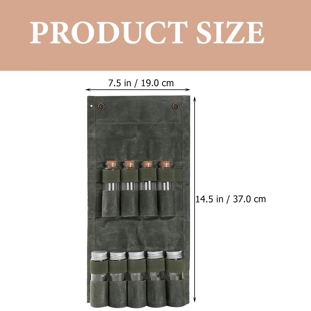 1 Set of Camping Travel Spice Holder Hiking Spices Set Portable Seasoning Kit