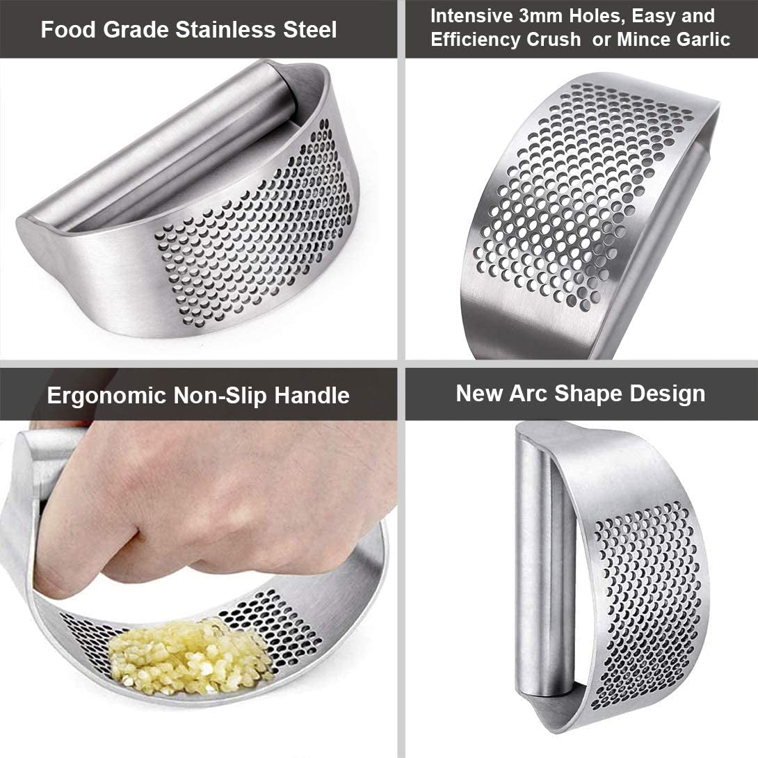 Stainless Steel Garlic Press Mincer