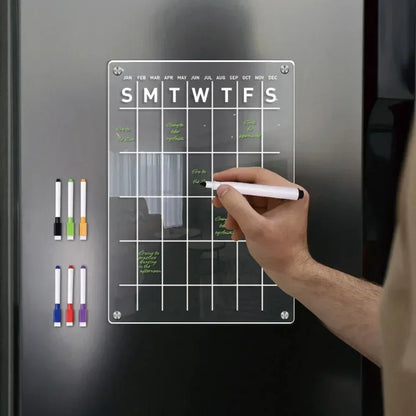 Fridge Magnet Acrylic Calendar, Weekly Planner