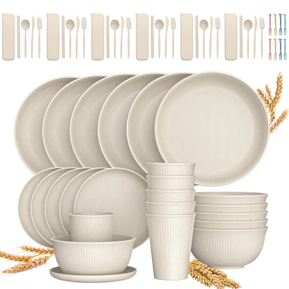 Wheat Straw Dinnerware Sets