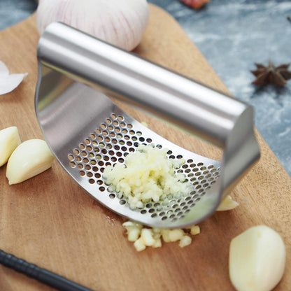  Stainless Steel Garlic Press Mincer