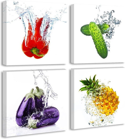 Colorful Fresh Vegetables Canvas Wall Art Prints